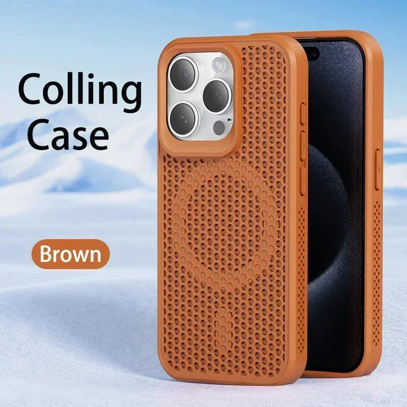 Cooling Heat Dissipation Magnetic Phone Case For iPhone