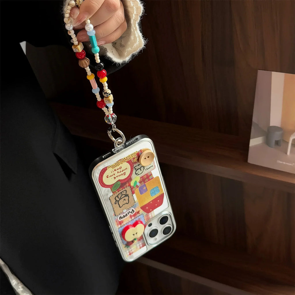 Ins 3D Phone Case with Lanyard For iPhone