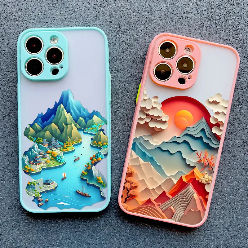 Printing Landscape Phone case For iPhone