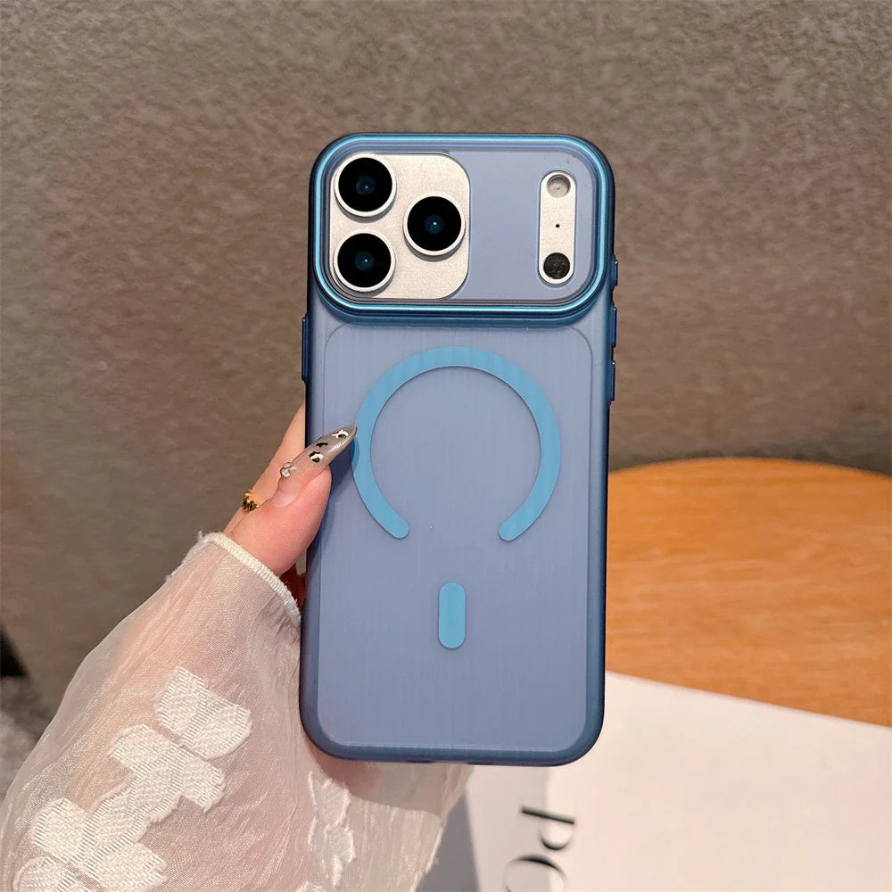 Matte Corrugated For Magsafe Magnetic Wireless Charging Case For iPhone