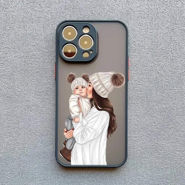 Super Mom Baby Girl Son Phone Case For iPhone