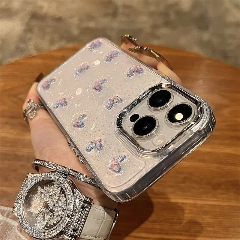 Luxury Gradient Butterfly Glitter Phone Case