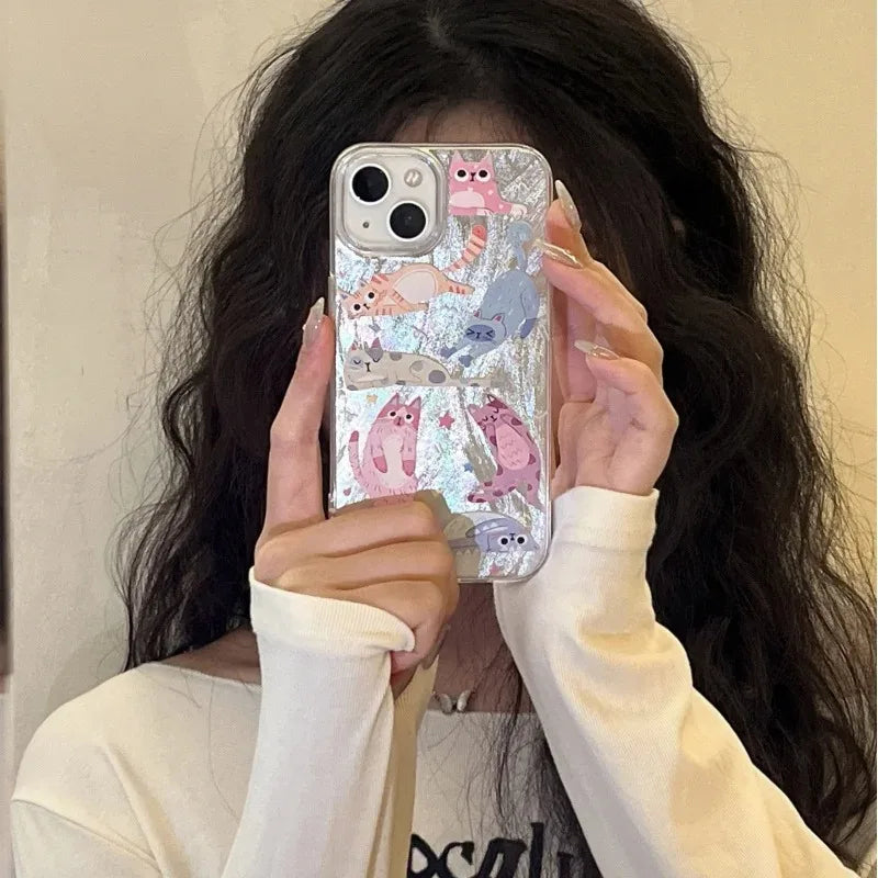 Kitten Graphic Silicone Phone Case