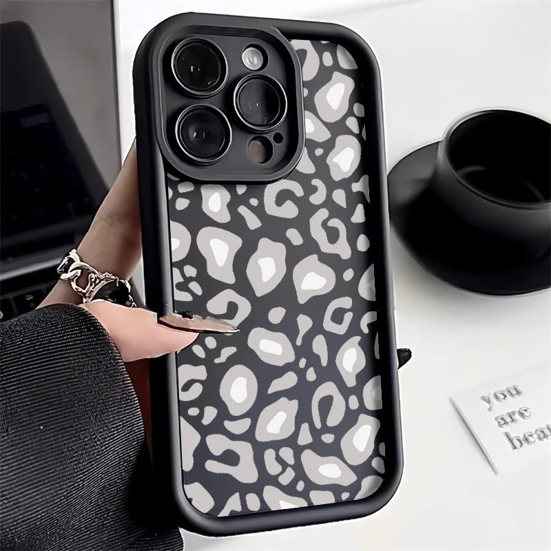 Leopard Print Silicone Phone Case