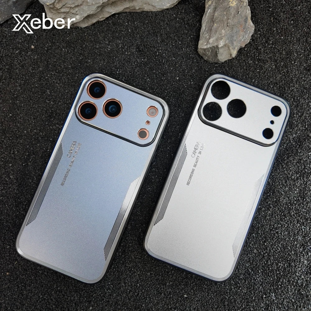 Shockproof Alloy Matte Metal Phone Case For iPhone