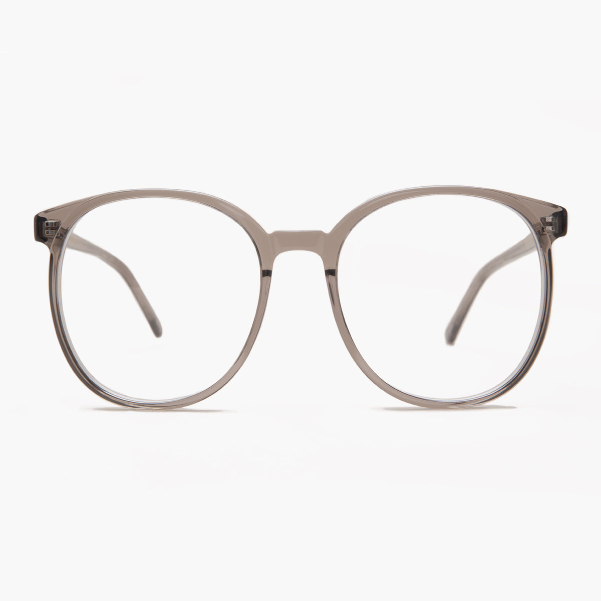 Gray Round Retro Blue Light Blocker- Glasses - Smarty