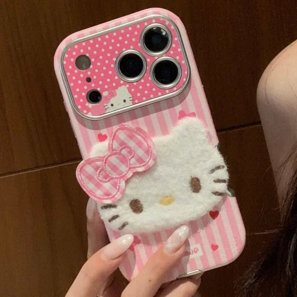 Large Window Texture Hello Kitty Phone Case For iPhone