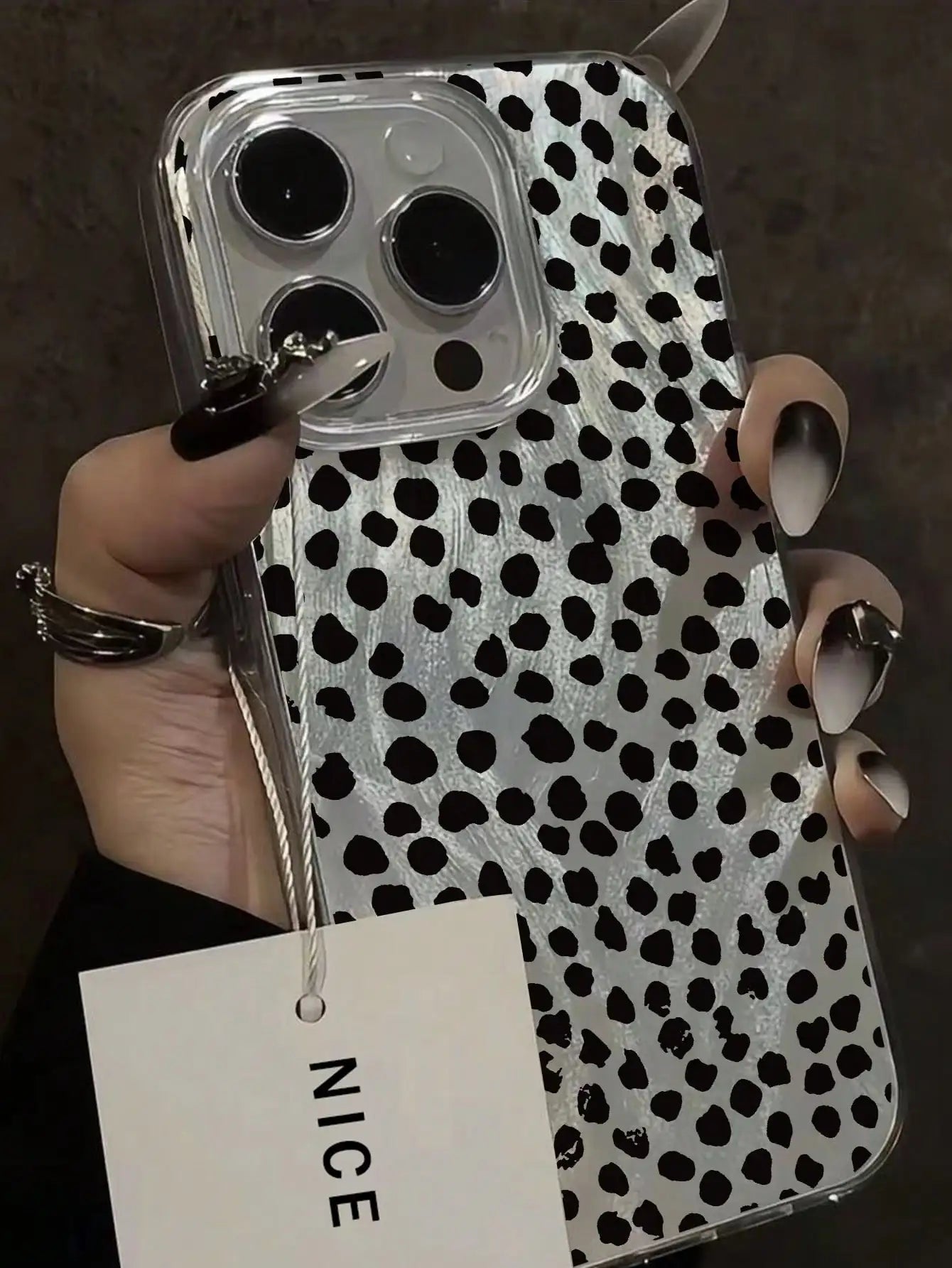 Leopard Love Point Print Phone Case