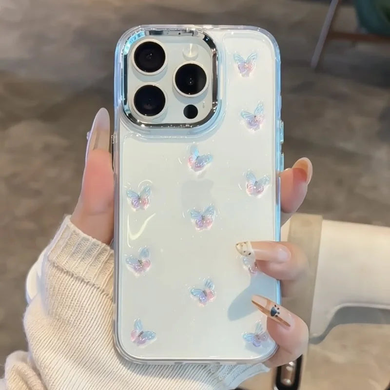 Luxury Gradient Butterfly Glitter Phone Case