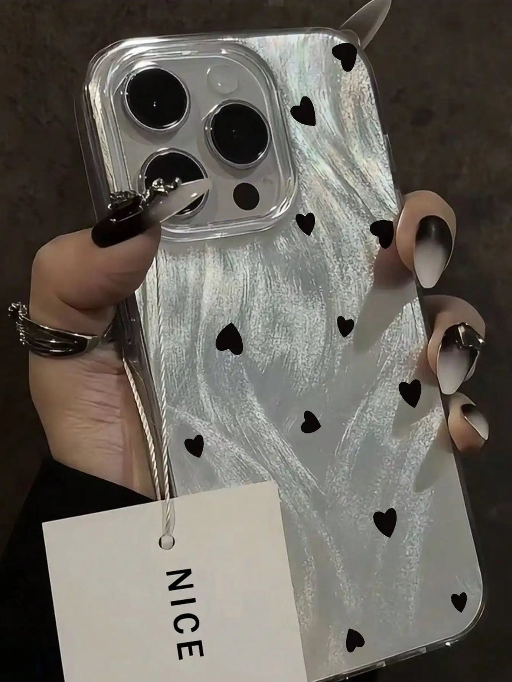 Leopard Love Point Print Phone Case