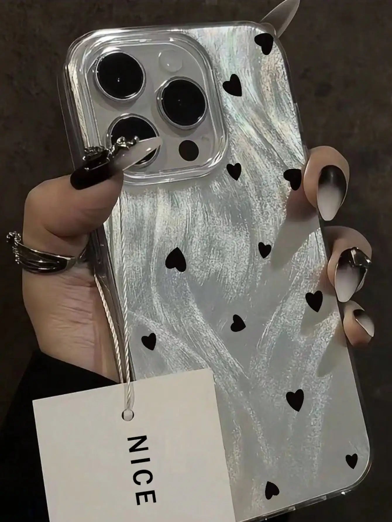 Leopard Love Point Print Phone Case