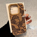 Vivid Leopard Pattern Bonded Leather Phone Case For iPhone