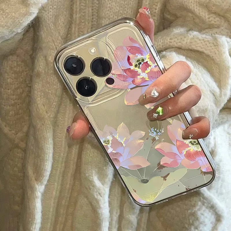 Flower Shockproof Silicone Cover Funda Phone Case