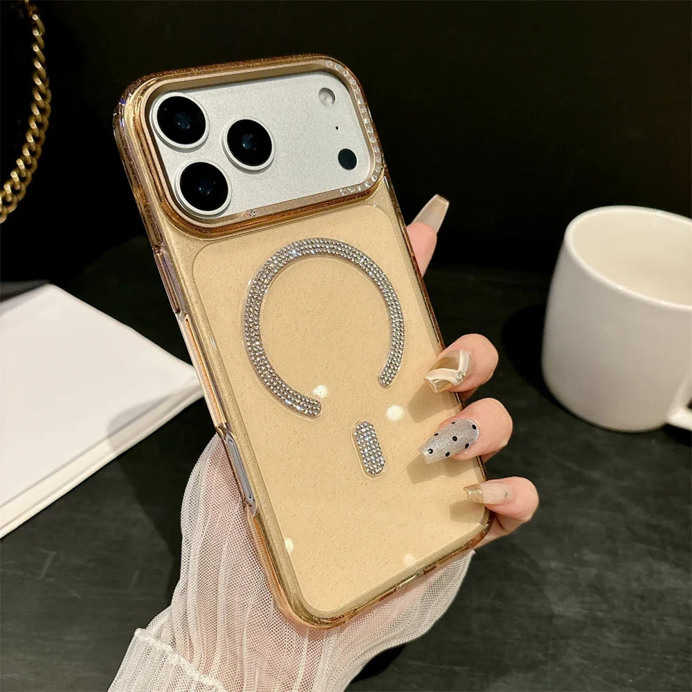 Luxury Diamond Glitter For Magsafe Case For iPhone