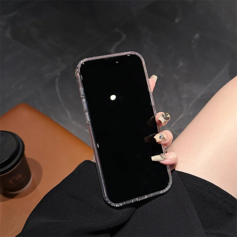 Luxury Glitter Shell Pattern Plating Phone Case For iPhone