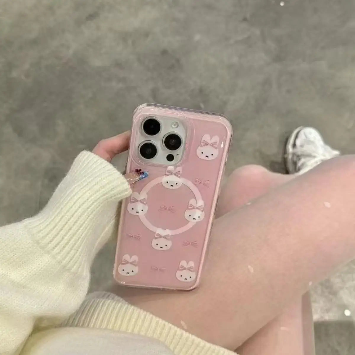 Miffy Kawaii Cartoon Mobile Phone Case Cute Anime Rabbit Phone Case