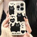 Cartoon Black Cat Phone Case