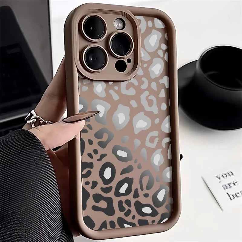 Leopard Print Silicone Phone Case