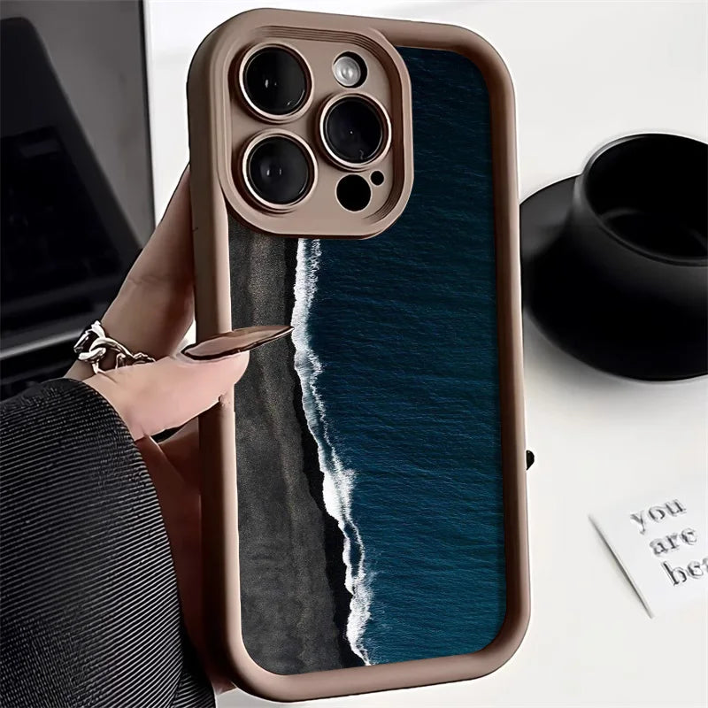 Sea Wave Soft Silicone Phone Case