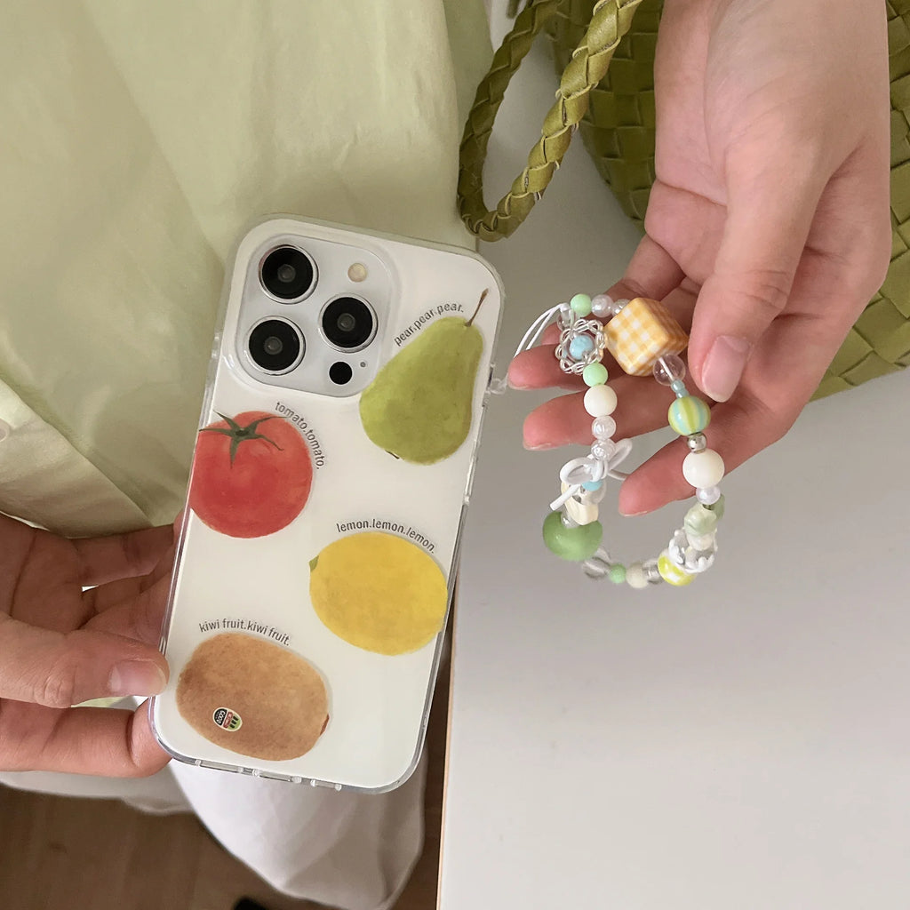 Summer Fruit Lemon Kiwi Pear Tomato Bracelet Phone Case