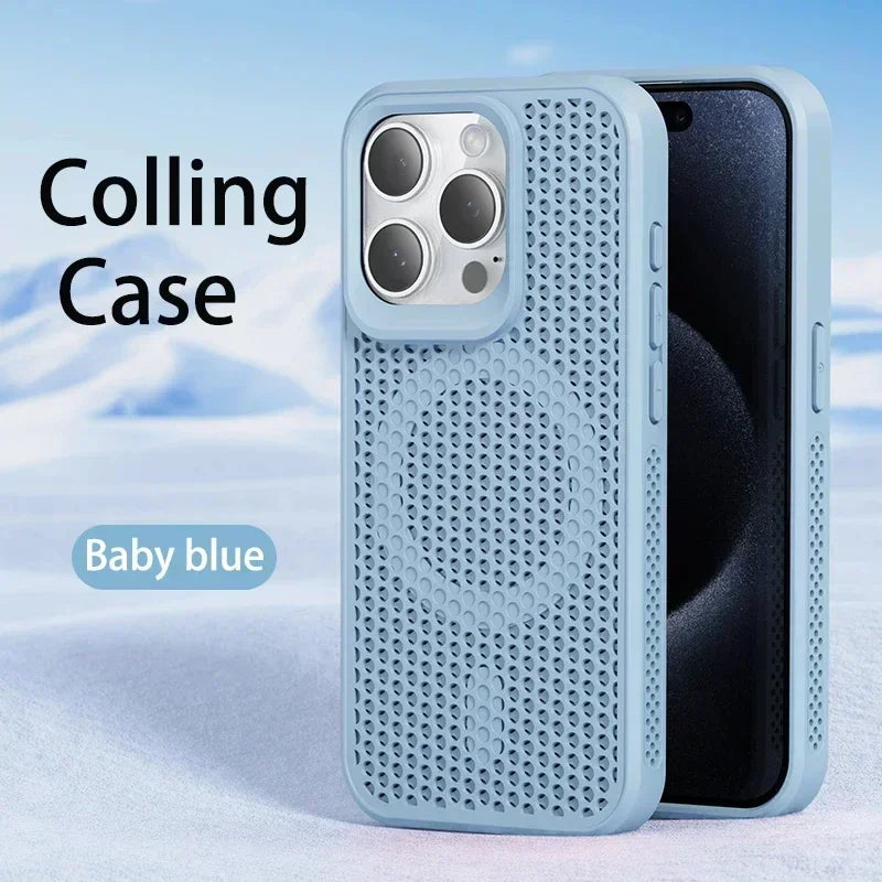 Cooling Heat Dissipation Magnetic Phone Case For iPhone