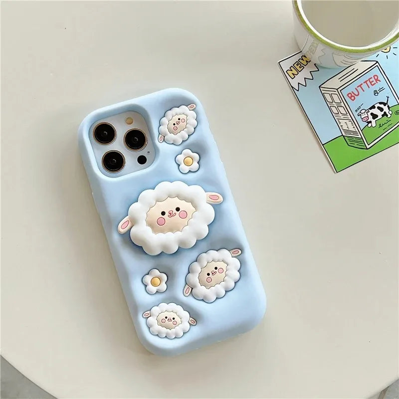 Sheep Folding Stand Holder Lamb Bracket Phone Case