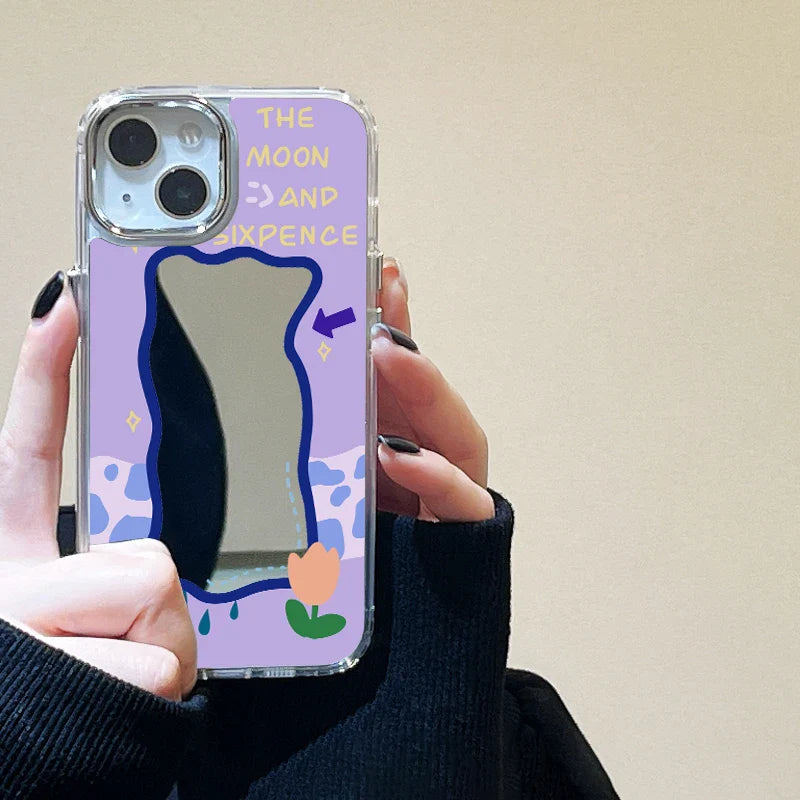 Moon Light Clouds Stars Mirror Phone Case