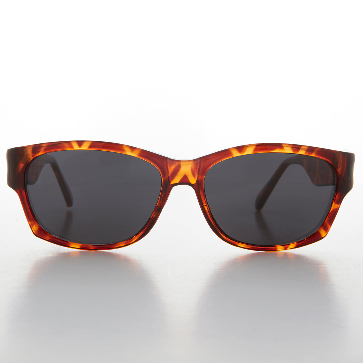 Sporty Vintage Wrap Style Sunglass with Wide Temples - Wiley