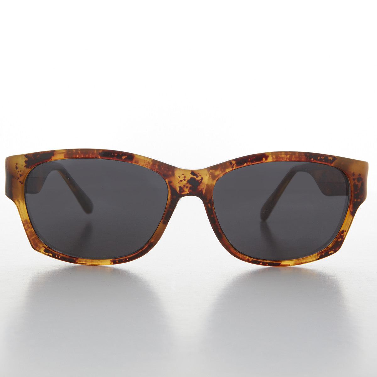 Sporty Vintage Wrap Style Sunglass with Wide Temples - Wiley