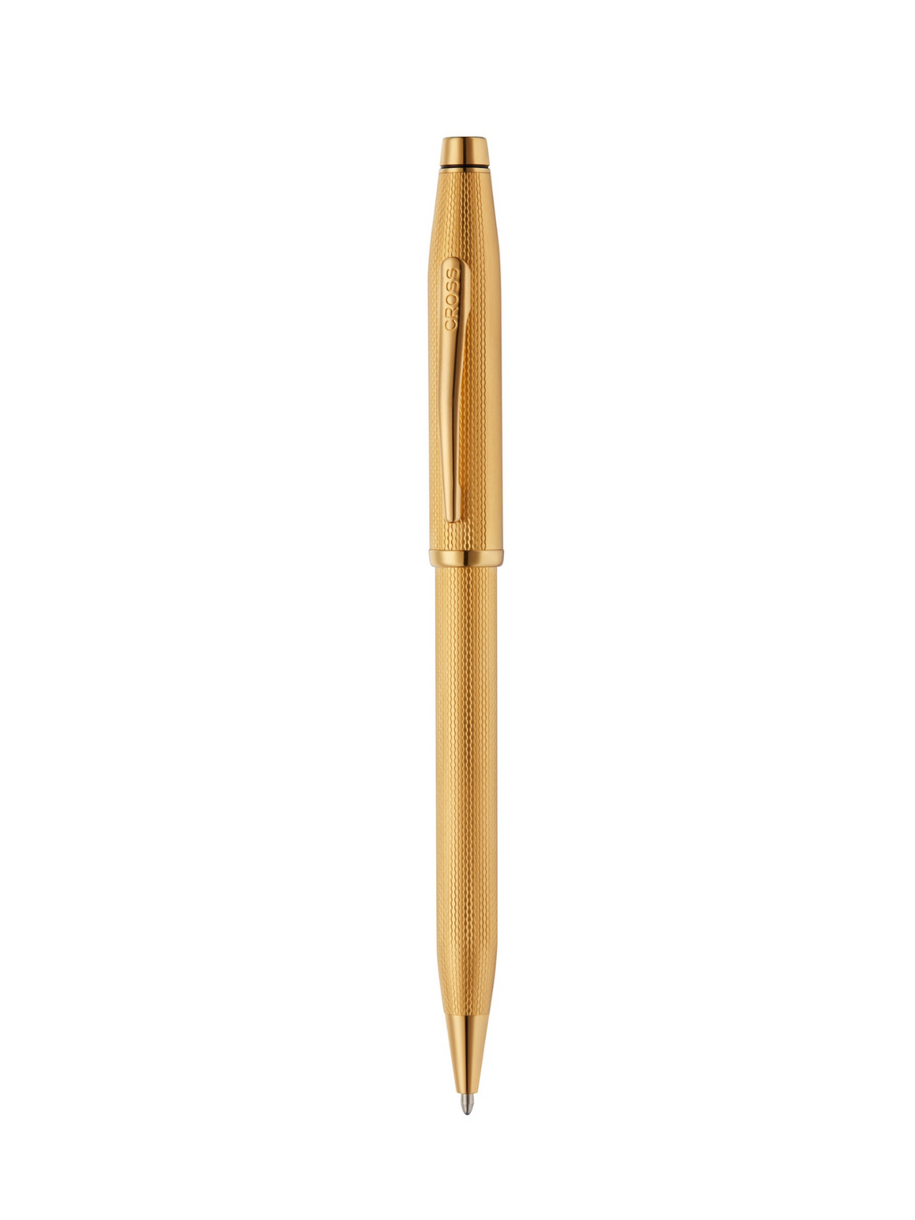 Century® II Polished 23KT Gold-plated Engraved Diamond Pattern Ballpoint Pen