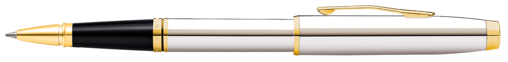 Coventry Polished Chrome with Gold-Tone Rollerball Pen