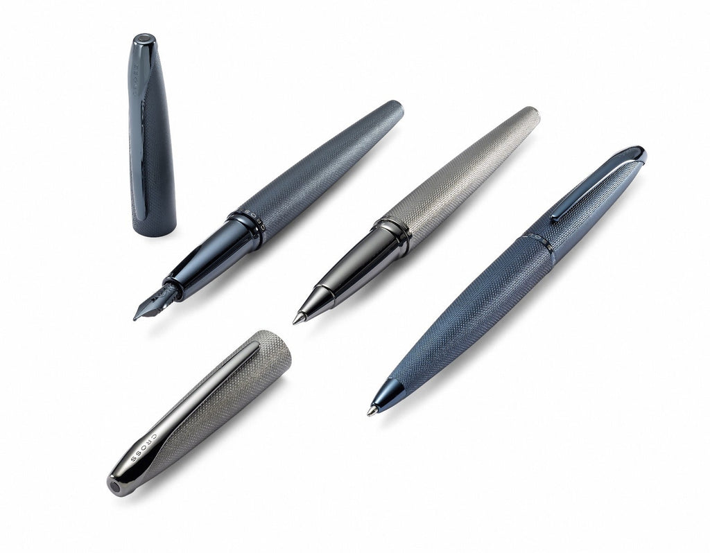 ATX® Sandblasted Dark Blue Rollerball Pen