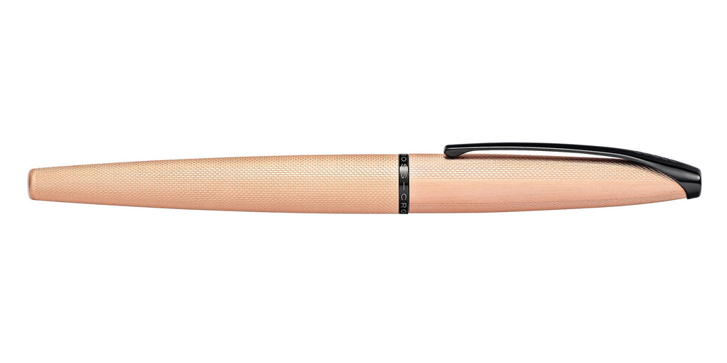 ATX® Brushed Rose Gold Stainless Steel Fine Nib Fountain Pen