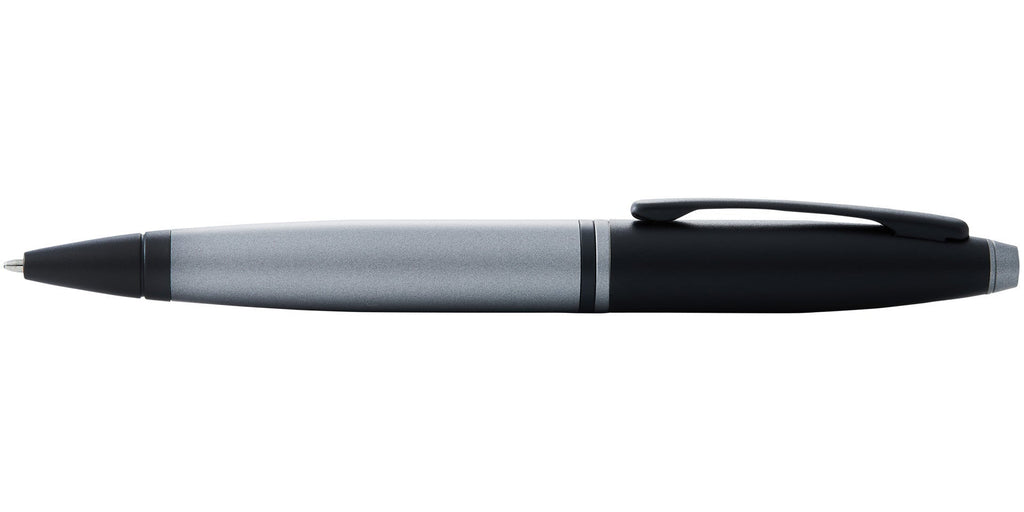 Calais™ Matte Gray and Black Lacquer Ballpoint Pen