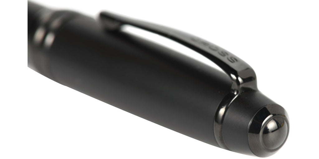 Bailey™ Matte Black Lacquer Stainless Steel Fine Nib Fountain Pen