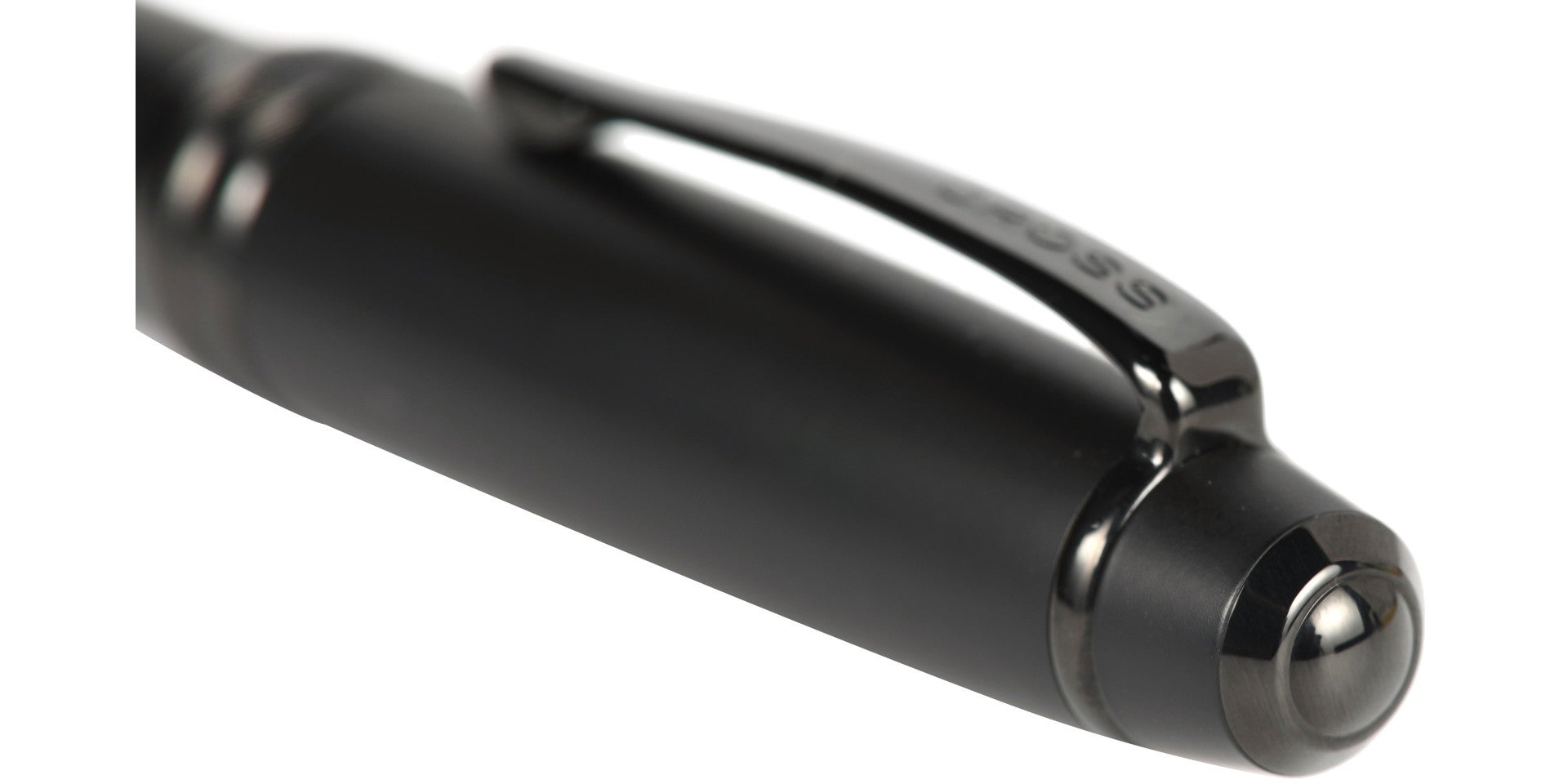 Bailey™ Matte Black Lacquer Stainless Steel Medium Nib Fountain Pen