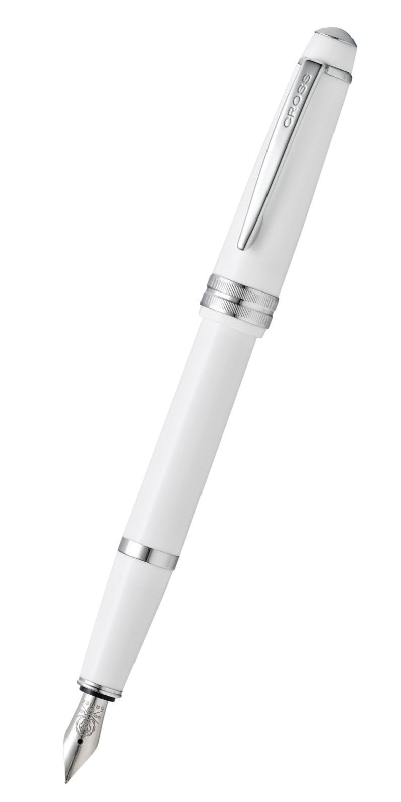 Bailey Light™ Polished White Resin Fine Nib Fountain Pen