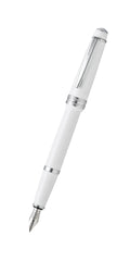 Bailey Light™ Polished White Resin Medium Nib Fountain Pen