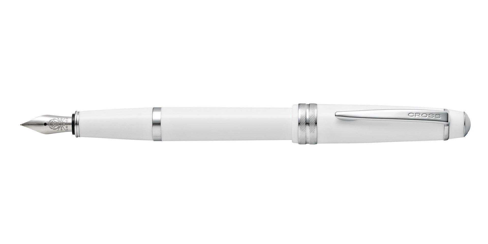 Bailey Light™ Polished White Resin Fine Nib Fountain Pen
