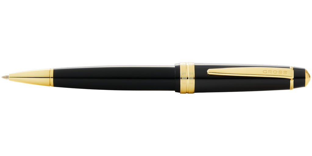 Bailey Light™ Polished Black Resin and Gold Tone Ballpoint Pen
