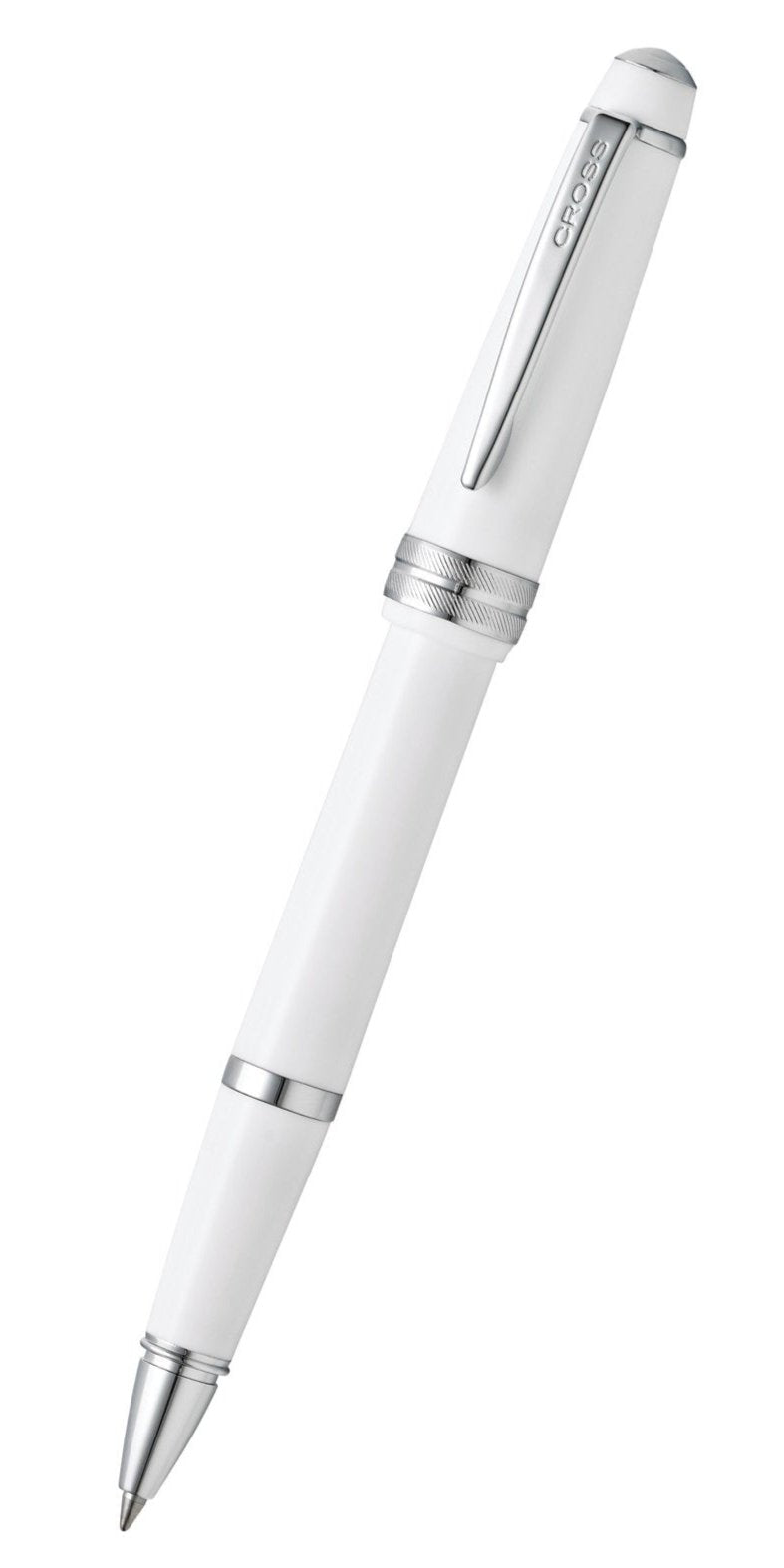 Bailey Light™ Polished White Resin Rollerball Pen