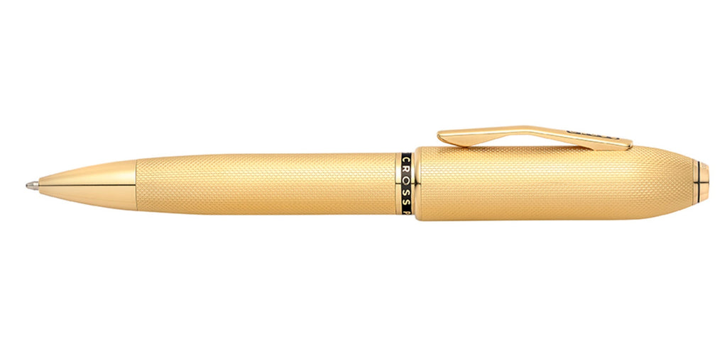 Peerless™ 23KT Heavy Gold Plate with Gold Plated Appointments and Swarovski Crystal Ballpoint Pen