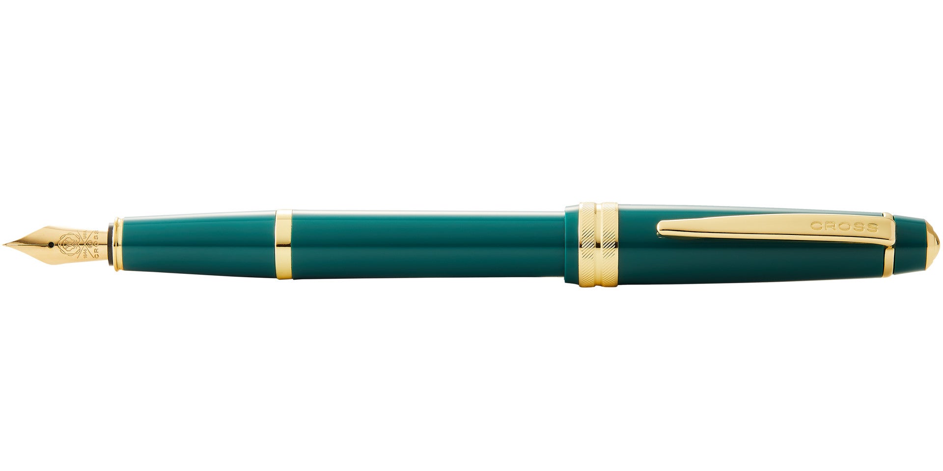 Bailey Light™ Polished Green Resin and Gold Tone Extra-Fine Nib Fountain Pen