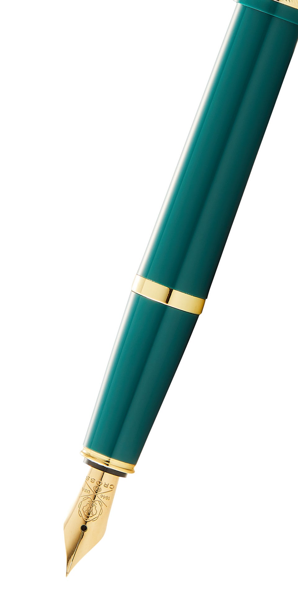 Bailey Light™ Polished Green Resin and Gold Tone Extra-Fine Nib Fountain Pen