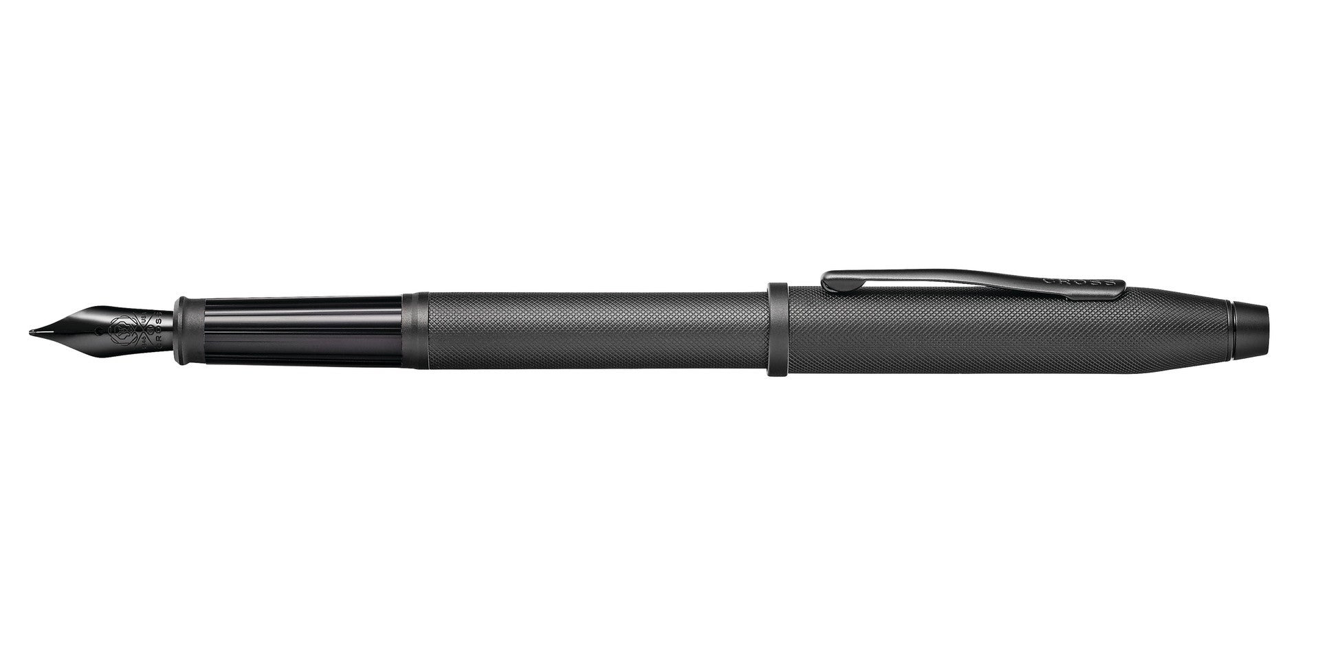Century® II Black PVD Micro-knurl Fine Nib Fountain Pen