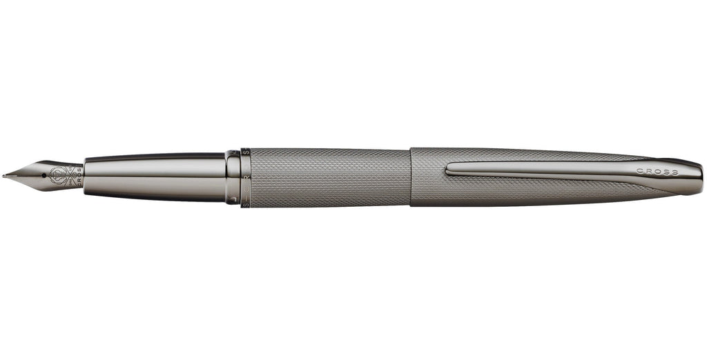 ATX® Sandblasted Titanium Gray Stainless Steel Fine Nib Fountain Pen