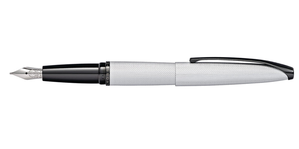 ATX® Brushed Chrome Fine Nib Fountain Pen