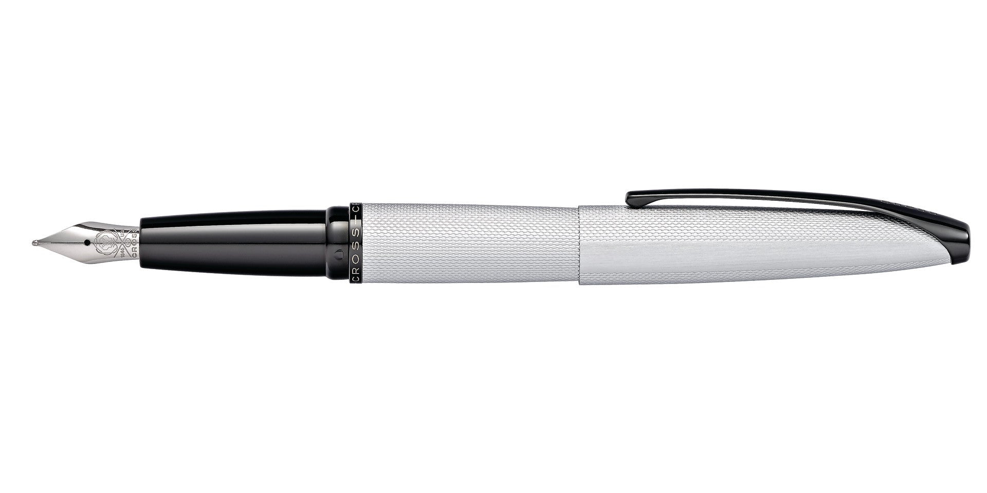 ATX® Brushed Chrome Fine Nib Fountain Pen