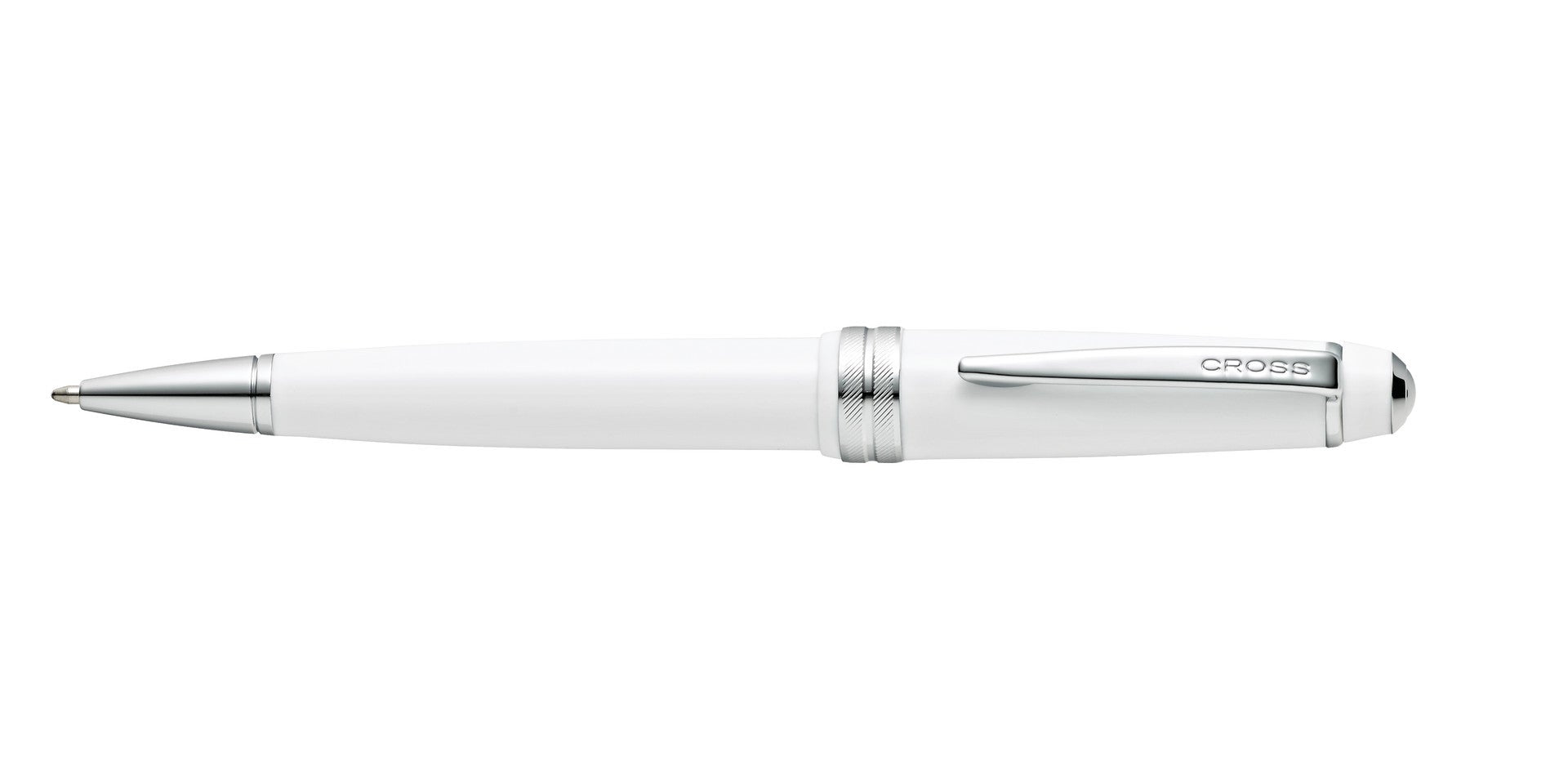 Bailey Light™ Polished White Resin Ballpoint Pen