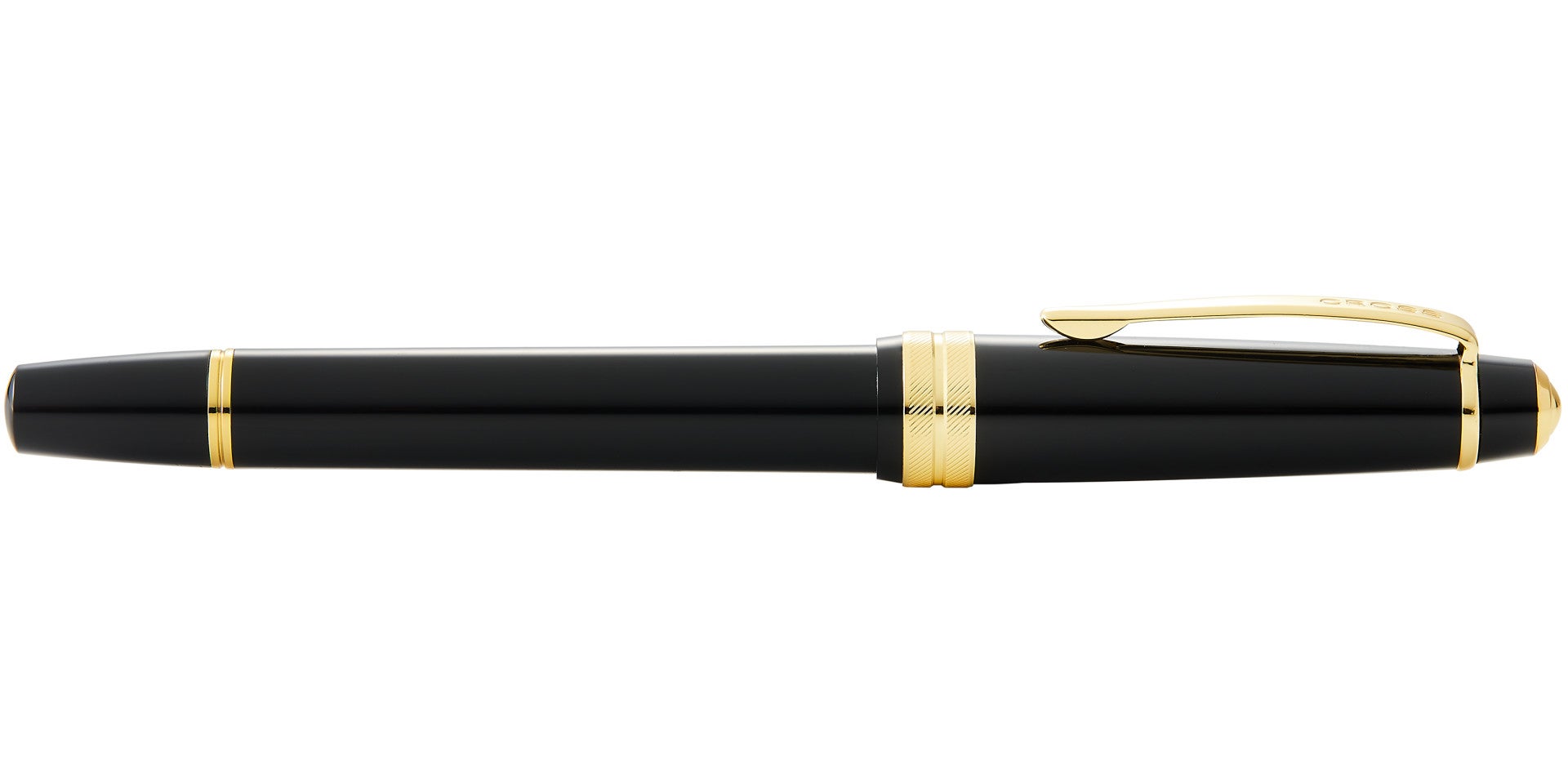 Bailey Light™ Polished Black Resin and Gold Tone Fine Nib Fountain Pen